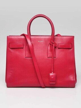 Yves Saint Laurent Pink Leather Small Sac de Jour Tote Bag